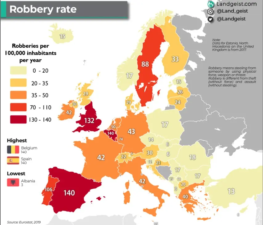 Tsjechische veiligheid - overvallen